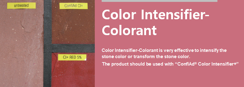 ConfiAd® Color Intensifier - Colorant is very effective to intensify the stone color or transform the stone color. The product should be used with ConfiAd® Color Intensifier+.